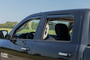 Ram 1500 Classic Side Window Deflectors - Rough Country - In Channel - '19-'24